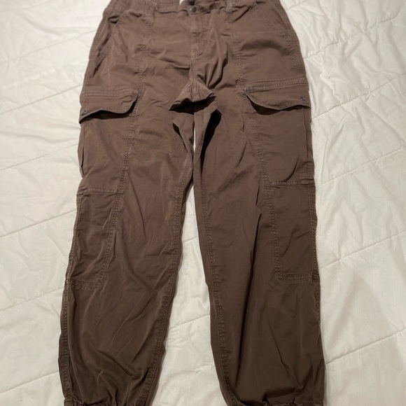 Garage utility pants gathered at bottom color Brown - Picture 4 of 4